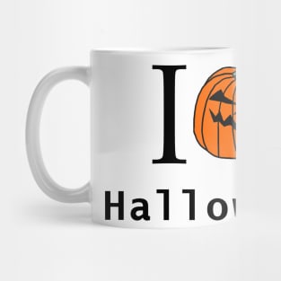 I Pumpkin Face Horror Love Halloween Mug